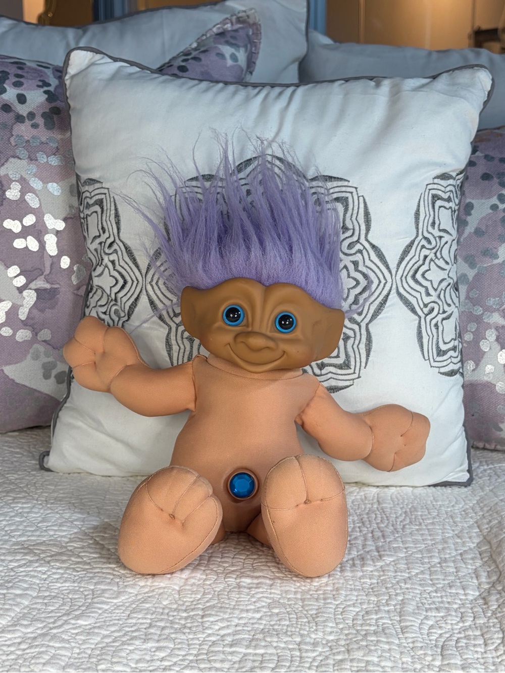 Vintage Treasure Troll Purple-Haired Troll Doll - Kids Toys